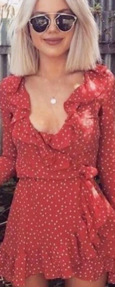 Kylie Jenner inspired polka dot dress - Picture 2 of 4